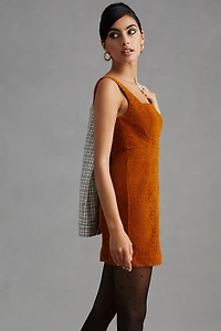 Maeve Faux Suede Shift Mini Dress