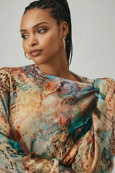 Pilcro The Alani Cashmere Mock Neck Sweater