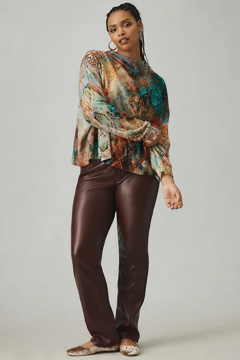 Pilcro The Alani Cashmere Mock Neck Sweater