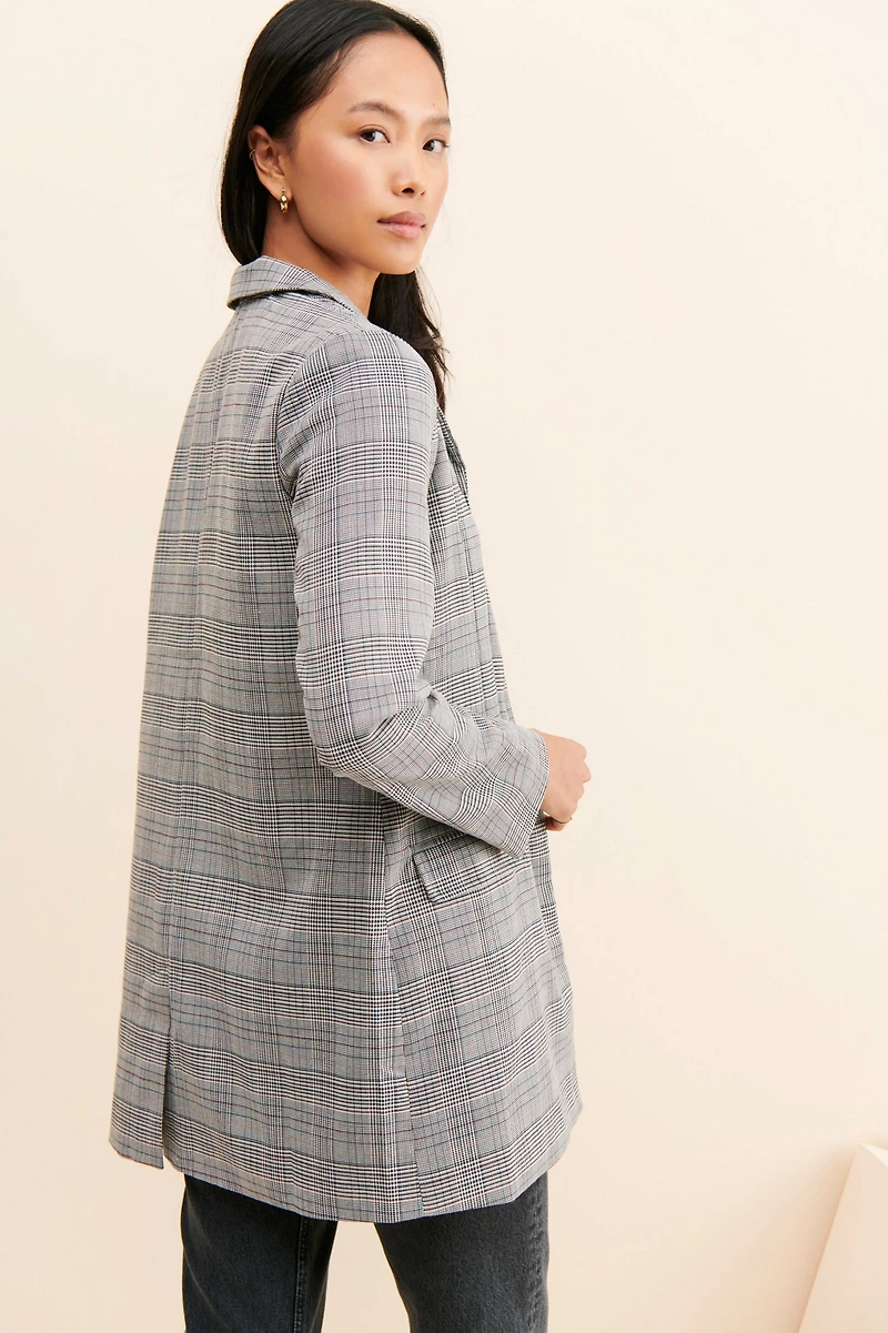 Steve Madden Get Plaid Blazer