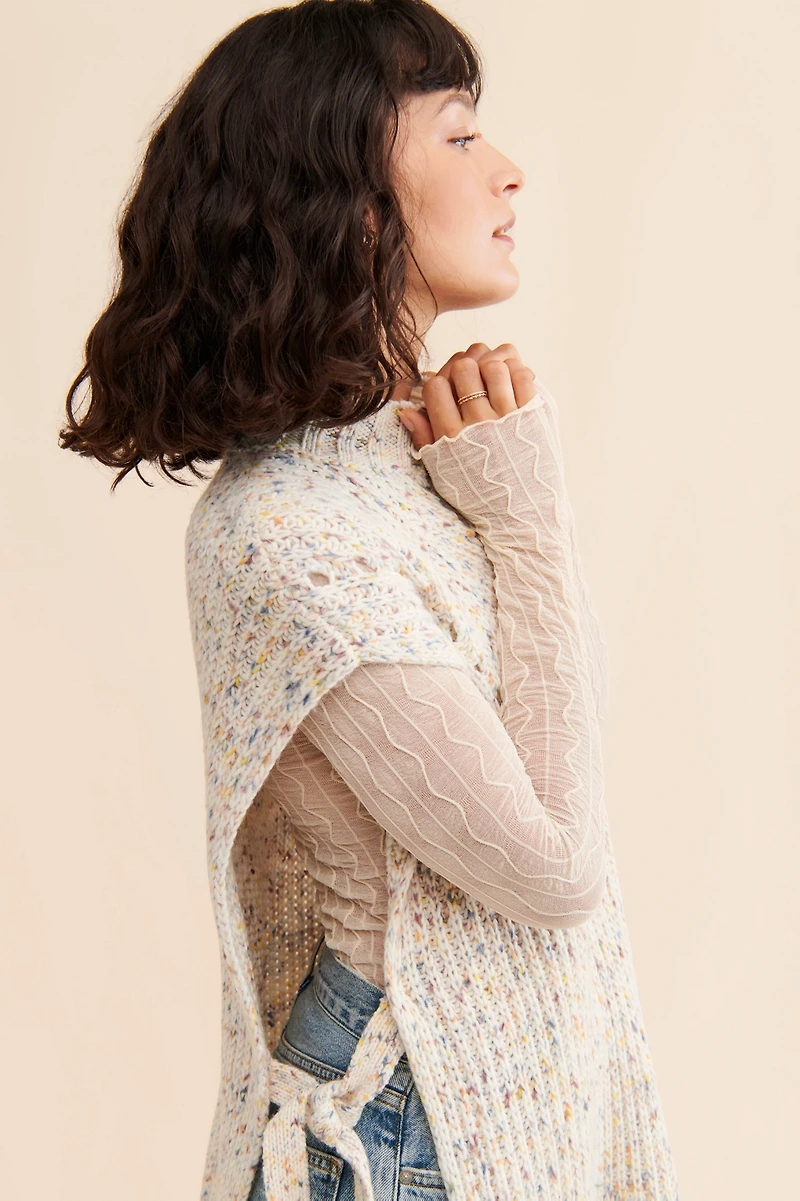 Nouveaux Mock Neck Maxi Vest