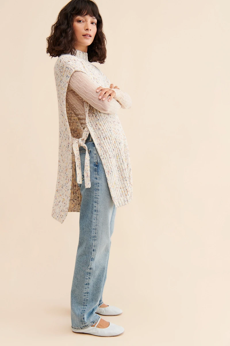 Nouveaux Mock Neck Maxi Vest