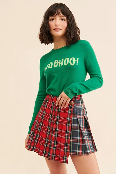 Mare Asymmetrical Pleated Skirt