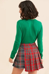 Mare Asymmetrical Pleated Skirt
