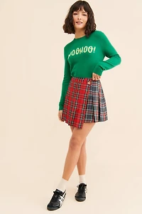 Mare Asymmetrical Pleated Skirt