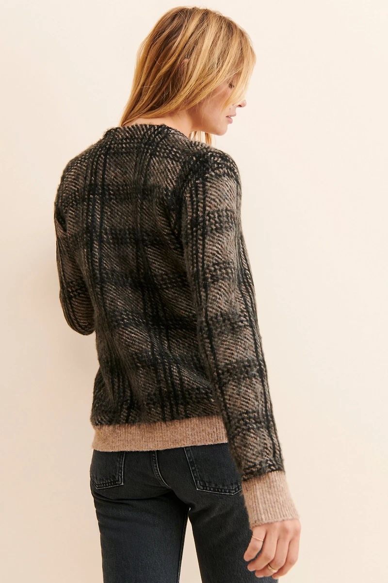 Brixton Baja Plaid Cardigan