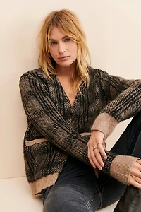 Brixton Baja Plaid Cardigan