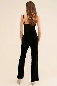 Good American Velvet Flare Trousers