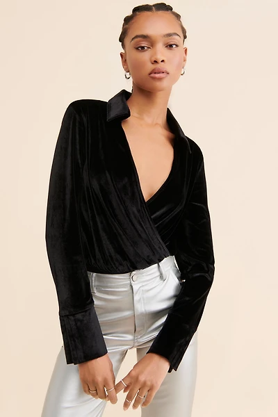 4th & Reckless Taya Velvet Bodysuit
