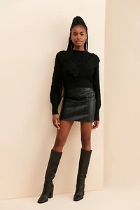 Saltwater Luxe Ruffle Sweater