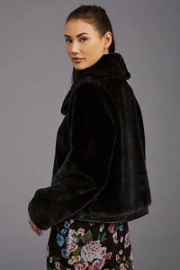 Maeve Zip Up Faux Fur Jacket