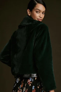 Maeve Zip Up Faux Fur Jacket