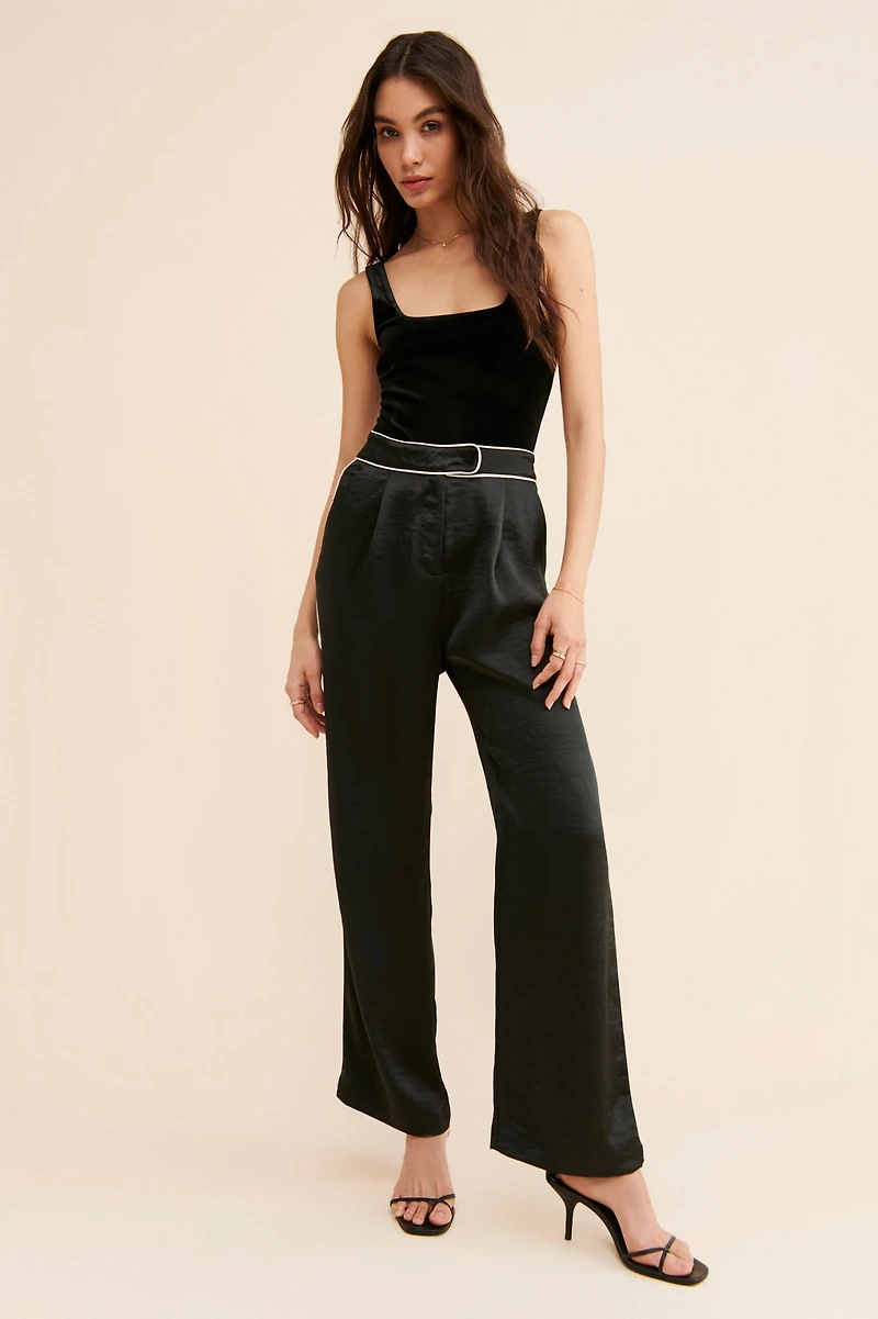 Good American Velvet Modern Tank Bodysuit