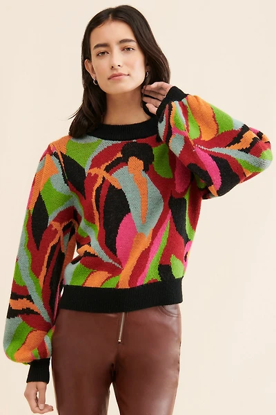 FARM Rio The Dance Multicolor Knit Sweater
