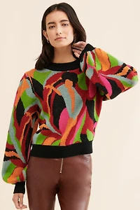 FARM Rio The Dance Multicolor Knit Sweater