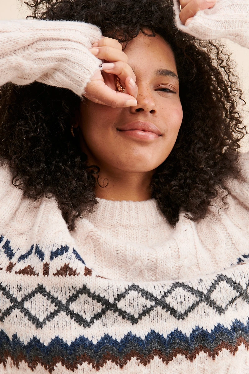 Line + Dot Noah Fair Isle Sweater