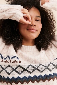 Line + Dot Noah Fair Isle Sweater