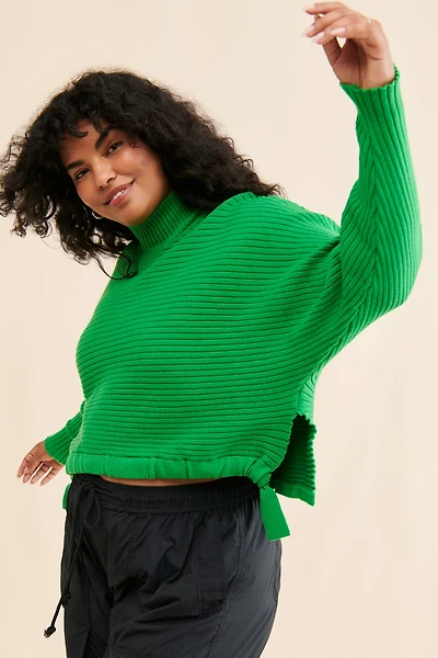 Eloquii Tunnel Hem Oversized Sweater