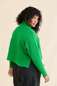 Eloquii Tunnel Hem Oversized Sweater