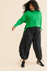Eloquii Tunnel Hem Oversized Sweater