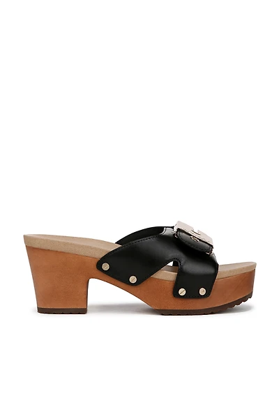 Dr. Scholl's Original Max Too Wood-Bottom Platform Sandals