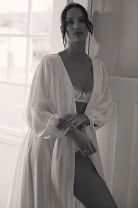 Homebodii Hermione Long-Sleeve Maxi Robe