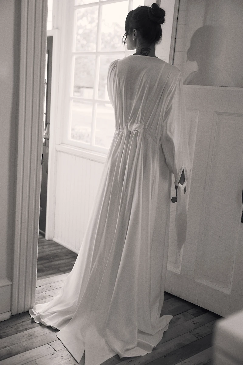 Homebodii Hermione Long-Sleeve Maxi Robe