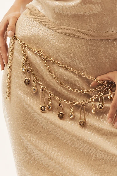 Streets Ahead Safety Pin Chain Belt