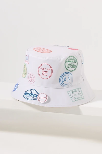 Coney Island Picnic Souvenir Patch Bucket Hat