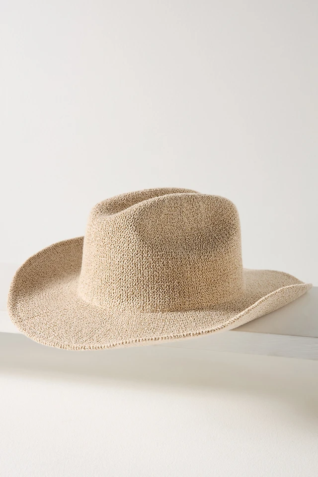 Anthropologie Nubby Cowboy Rancher 2 RANCHER HAT O/S NUBBY PACKABLE ANTHROPOLOGIE BAND Kindol  main image 2