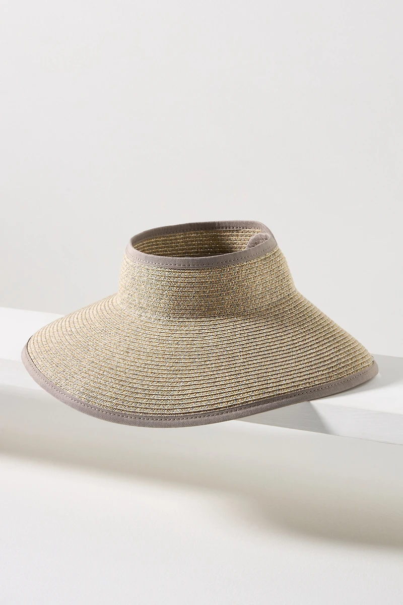 San Diego Hat Co. Wide-Brim Straw Visor