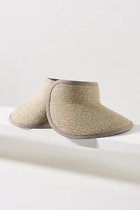 San Diego Hat Co. Wide-Brim Straw Visor