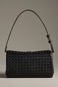 Woven Divided Shoulder Bag