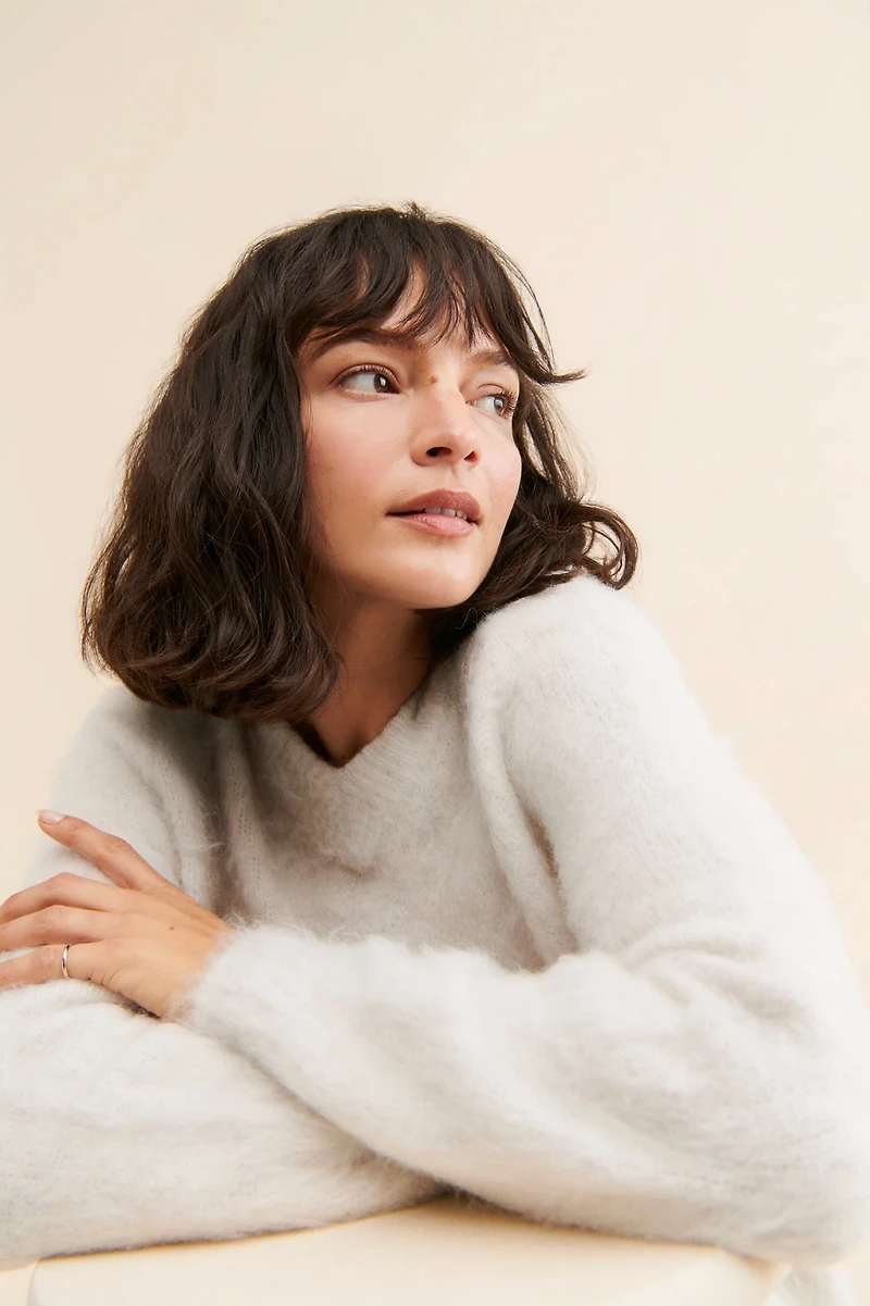 Madewell Brushed Ralph V-Neck Pullover