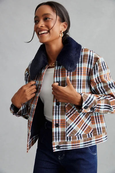 Maeve Retro Plaid Jacket