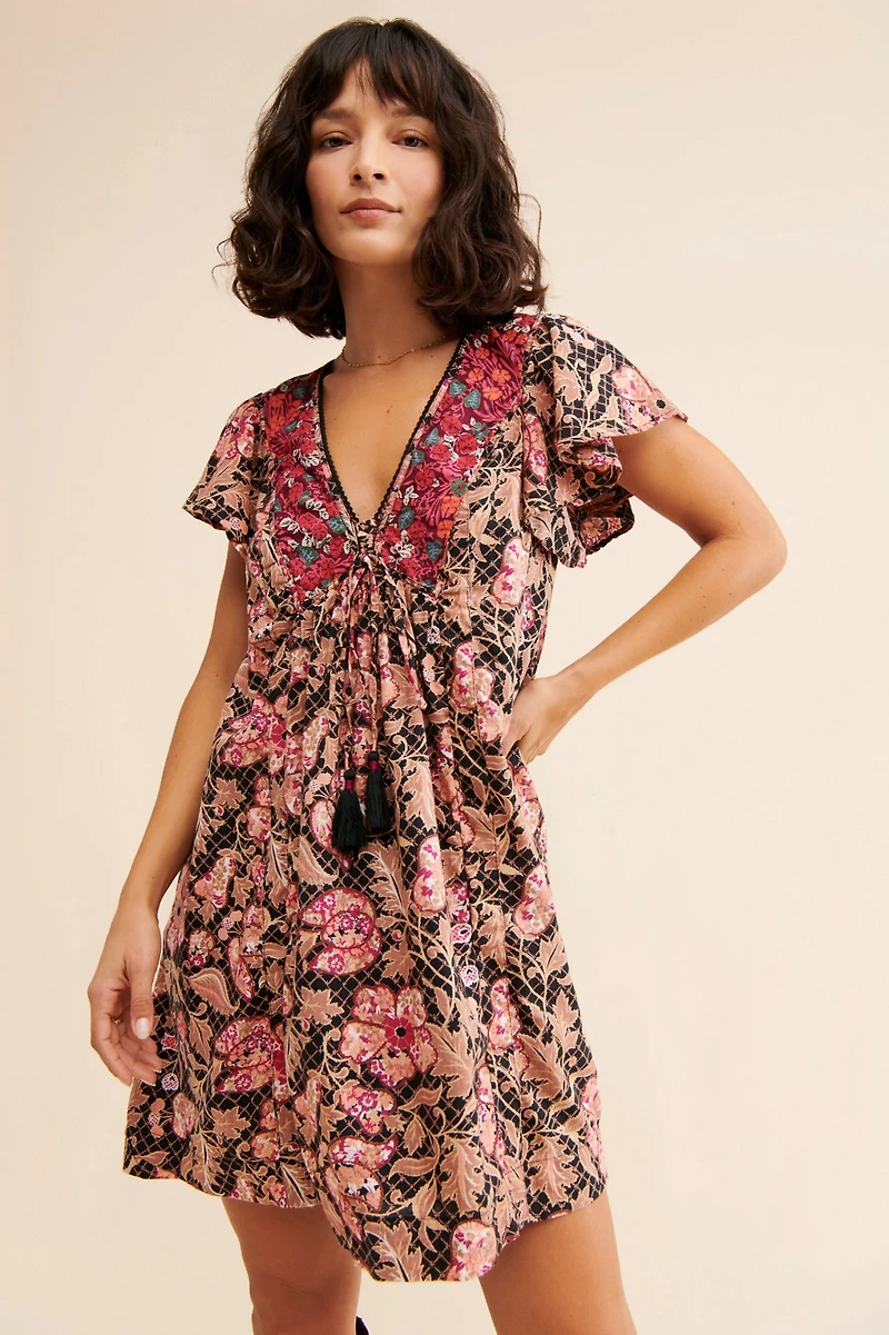 Floral Printed Tunic Dress