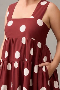 Helena Square-Neck Babydoll Dress