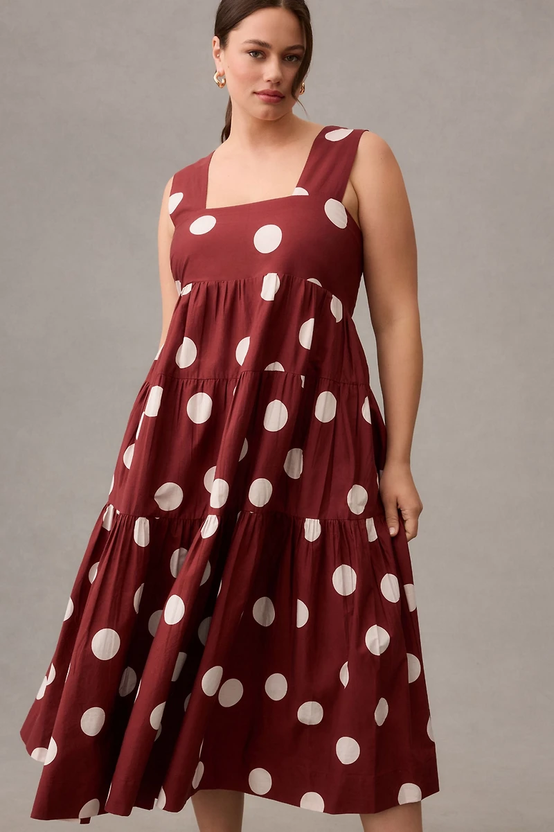 Helena Square-Neck Babydoll Dress