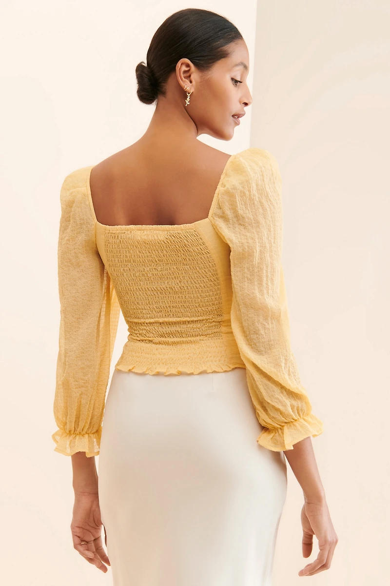 ASTR the Label Tonina Ruched Blouse