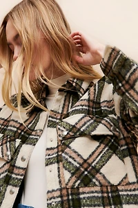 [BLANKNYC] Outsider Plaid Shirt Jacket