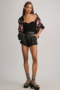 Peace Love Icon Zip-Up Sweater