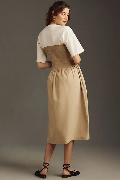 Maeve The Lilou Twofer Midi Dress