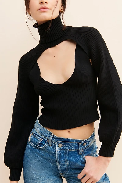 En Saison Knit Turtleneck Pullover