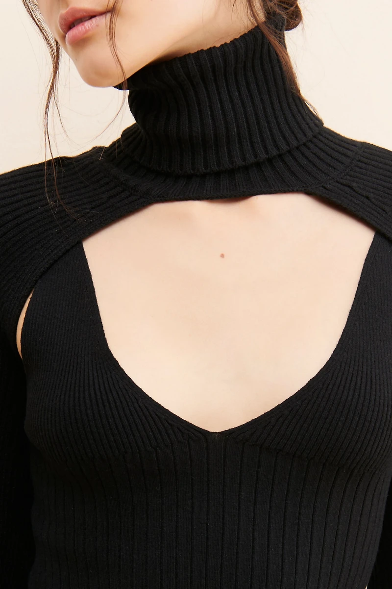 En Saison Knit Turtleneck Pullover