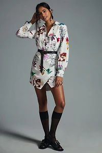 Maeve V-Neck Floral Mini Dress