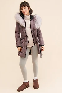 Noize Gigi Faux Fur Hood Puffer