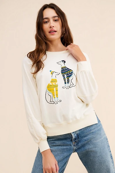 Fair Isle Dogs Sweatshirt