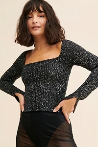 ASTR the Label Marina Embellished Sweater