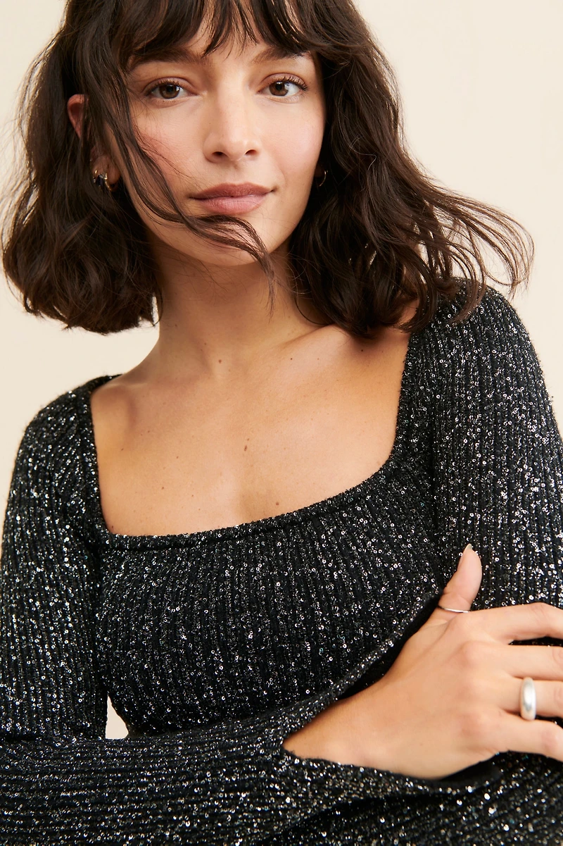 ASTR the Label Marina Embellished Sweater