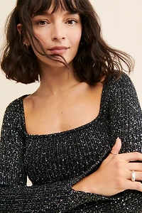 ASTR the Label Marina Embellished Sweater